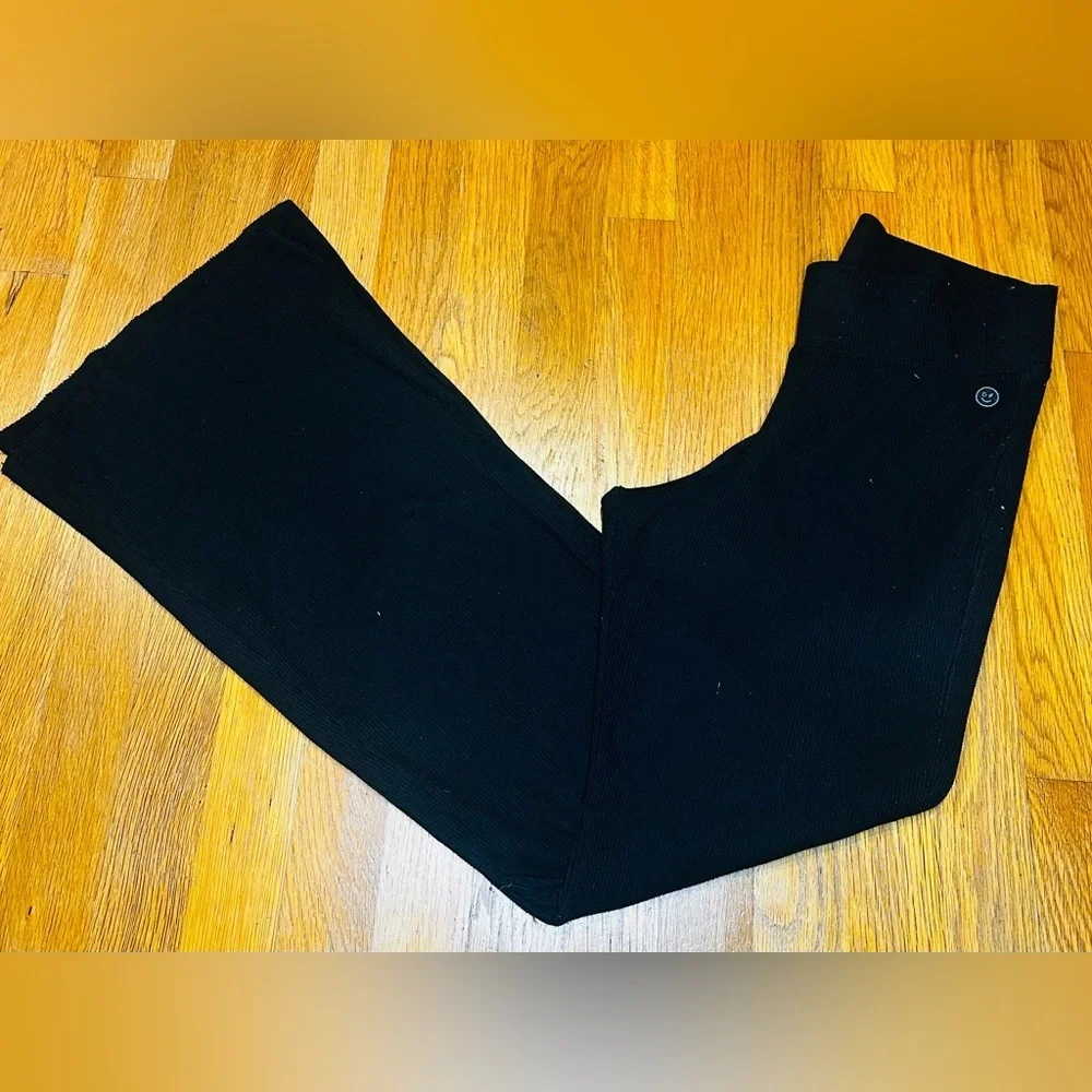 Gilly Hicks Black Ribbed Knit Pants